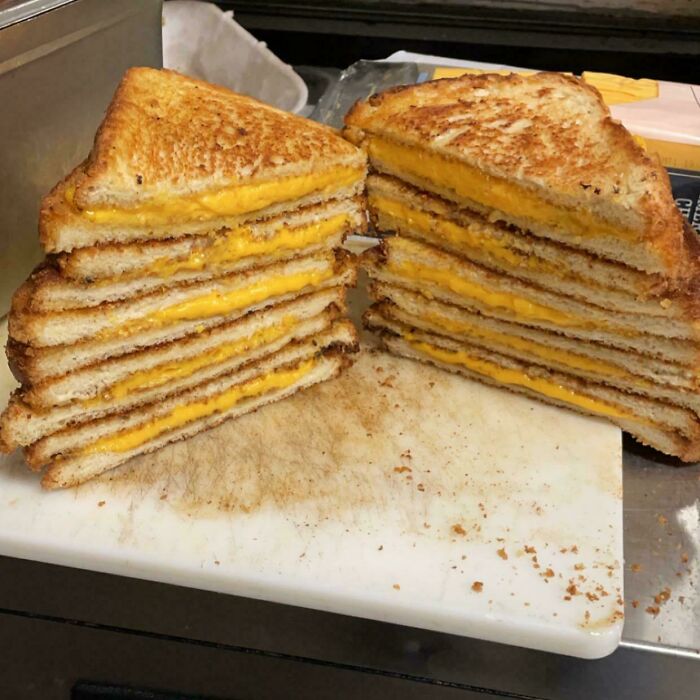 Grilled Cheese Tower For An Awesome Autistic Guest