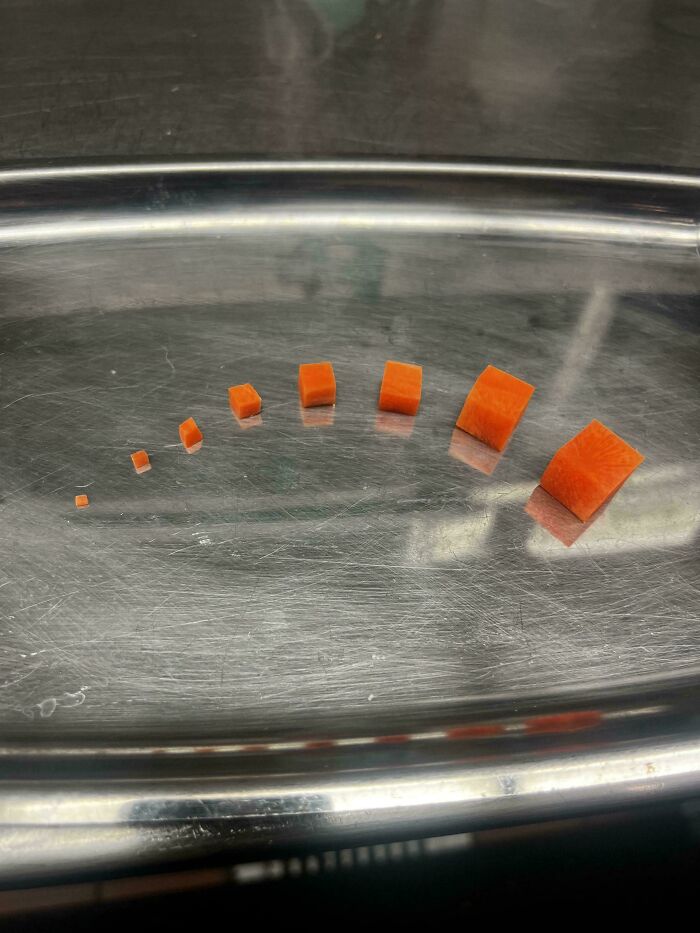 Asked Chef How He Needed Veggies Diced — This Happened