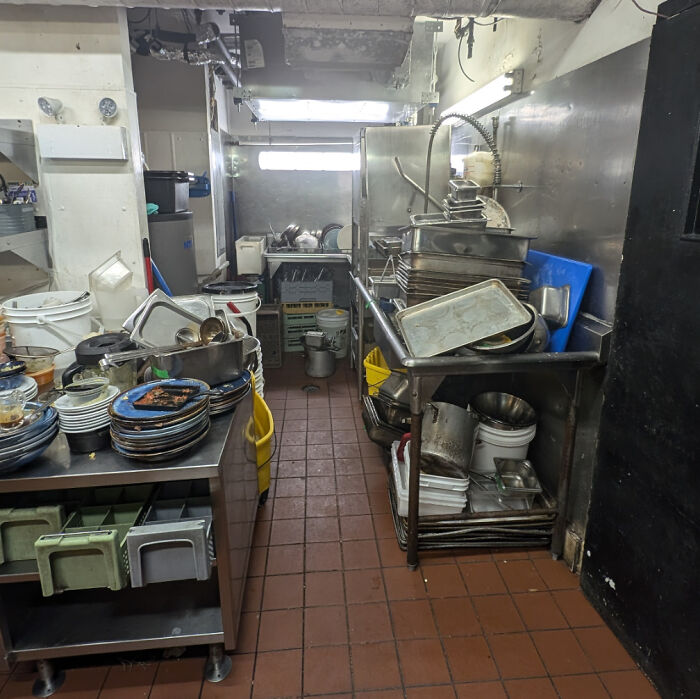 Chef Said No Dishwasher Needed Tonight... Famous Last Words