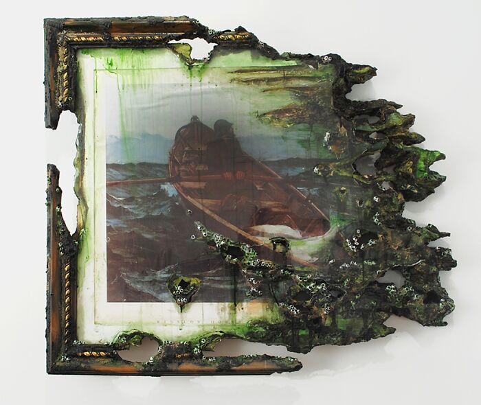 Fog Warning With Barnacles: Moody and Textured