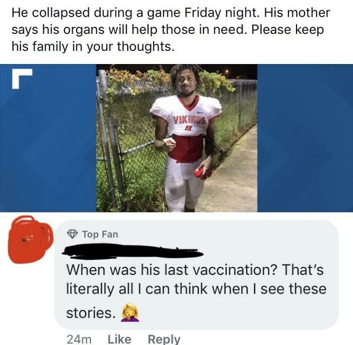A Teen Donating Organs… And The Anti-Vax Mom Commented? Wow.