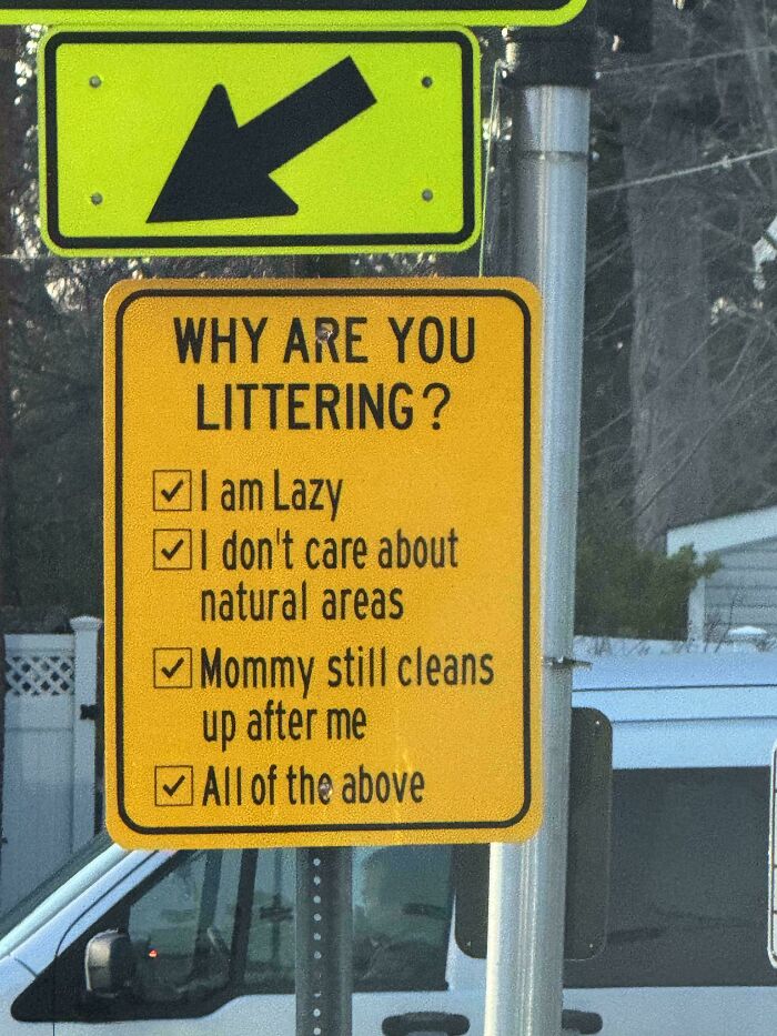 Best Littering Sign Ever