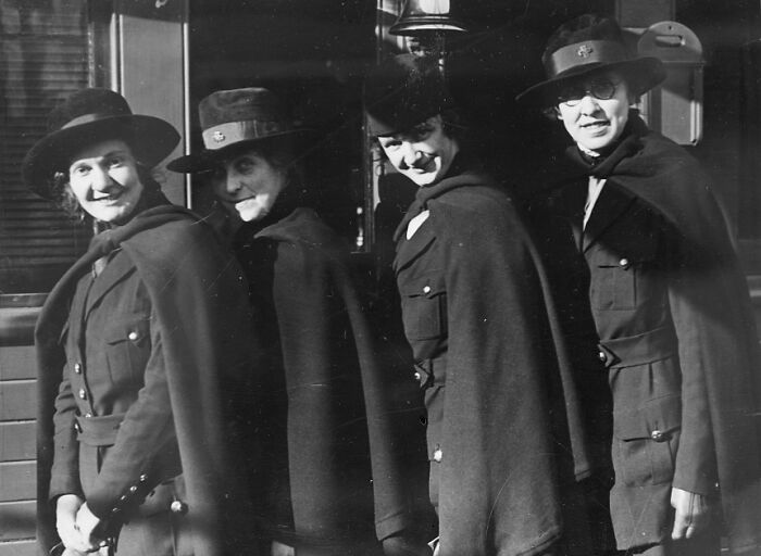 Four Red Cross Nurses Back from Siberia, 1920
