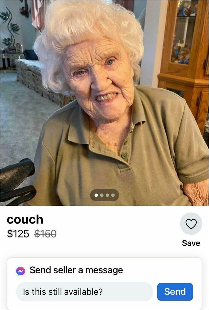Main Pic of Her Actual Couch... Wait, What?