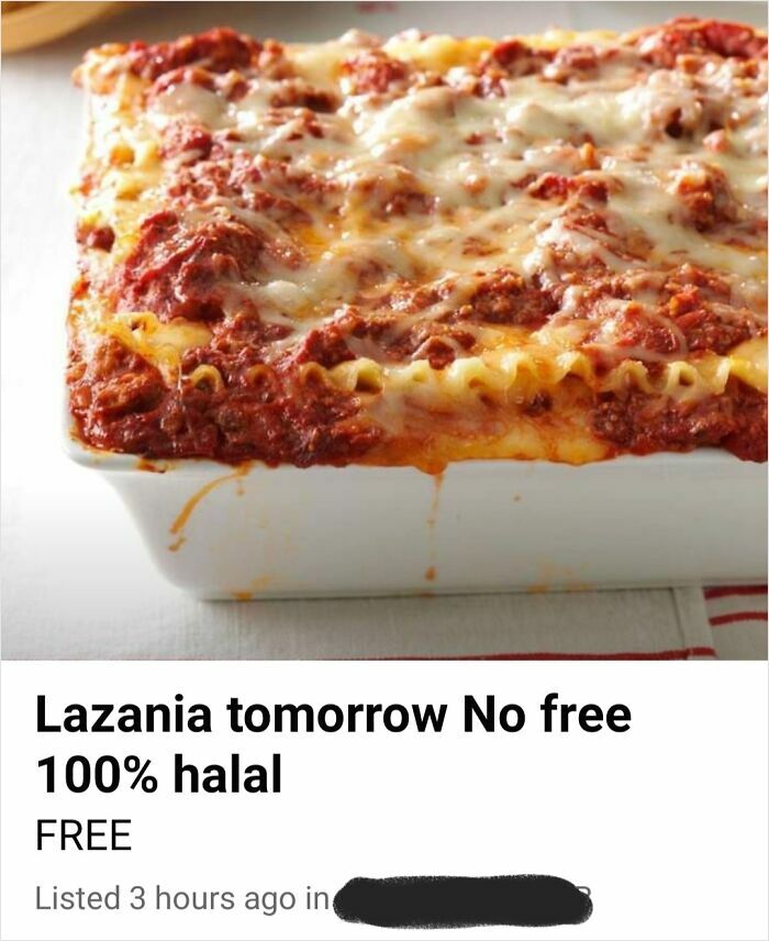 Free Lasagna—Yes, Please!
