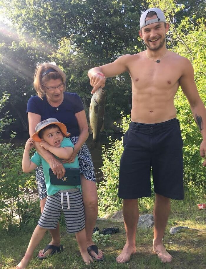 Son’s First Fishing Trip With Uncle—Look At That Smile