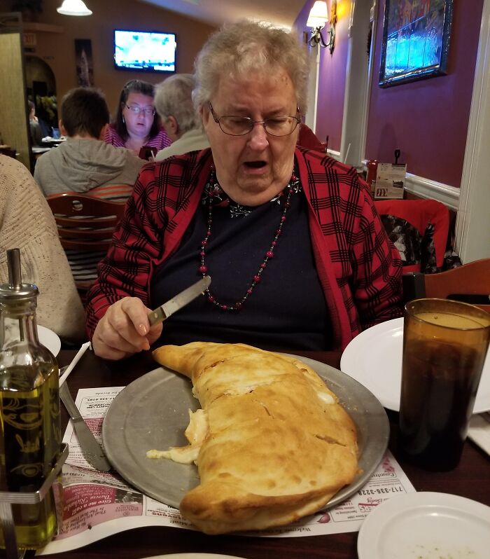 My Grandma Ordered The “Small” Stromboli—Oops!