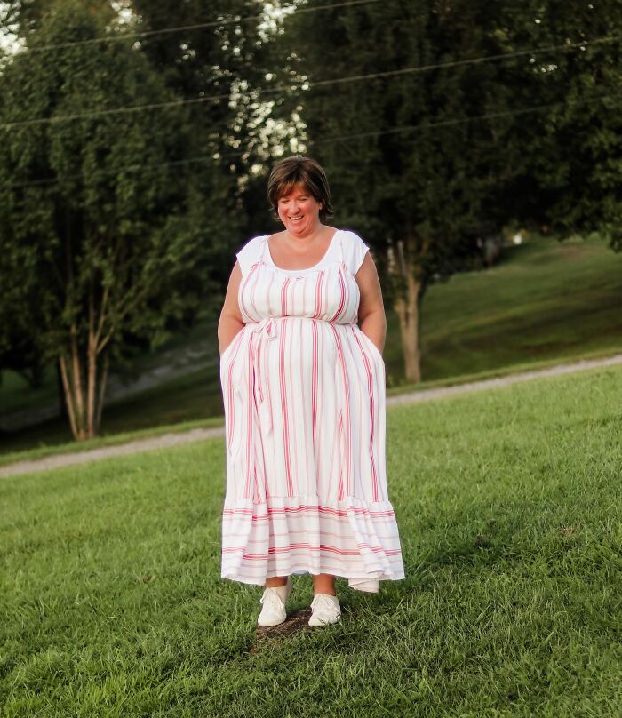 When You Realize Your Dress Has Pockets—Pure Joy!