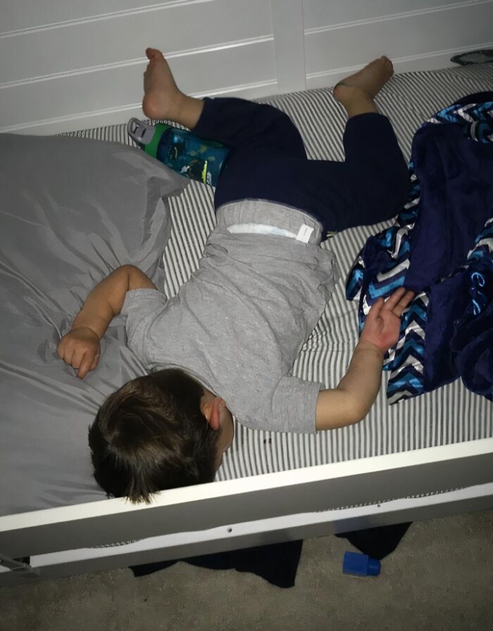 My Kid Sleeps Exactly Like He Fell In Family Guy