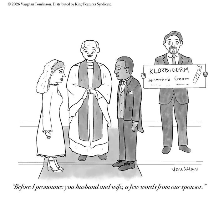 Let's Dive Into 40 Of Vaughan Tomlinson's Funniest One-Panel Cartoons!