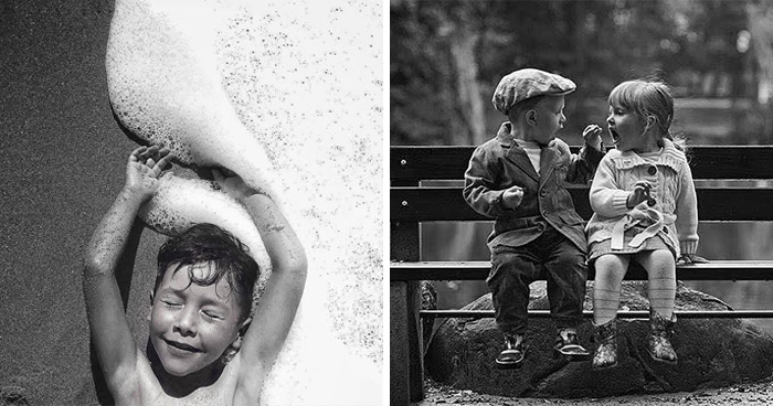 40 Old-School Black & White Photos of Kids That Still Totally Hit Different