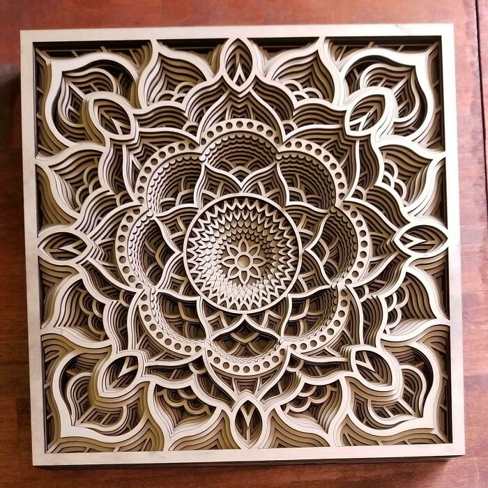 Took Hours to Cut This 12-Layer Mandala, But It’s Totally Worth It