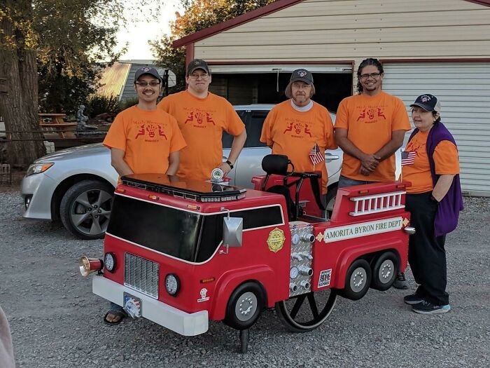 Built an Epic Halloween Fire Truck for a Kid in a Wheelchair—Lights and Bubbles Included