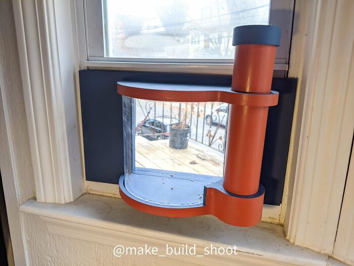 Finished a Window-Mounted Bird Feeder You Can Refill From Inside—No Ladder Needed!