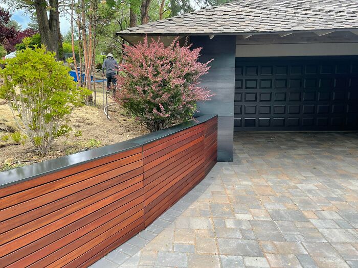 Built a Wooden Wall and Wrapped Columns in Steel—Industrial Chic Achieved