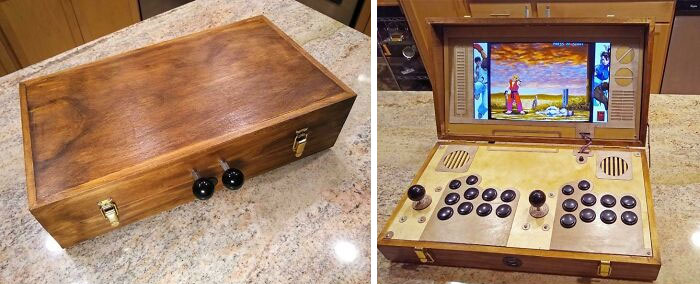 Built a Portable Two-Player Arcade in a Briefcase—Game Night On the Go