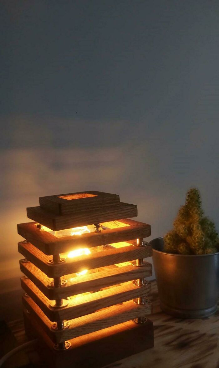 Made a Mini Desk Lamp Thingy Because Tiny Things Are Cute