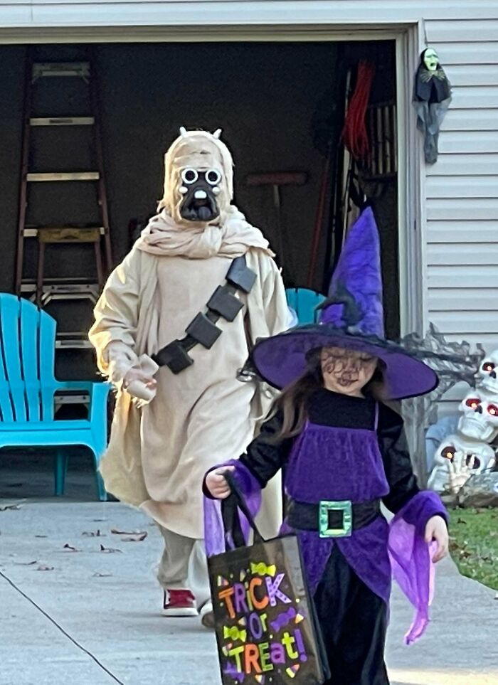 Made a Tusken Raider Costume for My Son Because Why Buy When You Can Make?