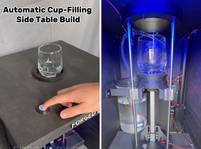 Built a Side Table That Automatically Fills Your Cup—Mind blown!