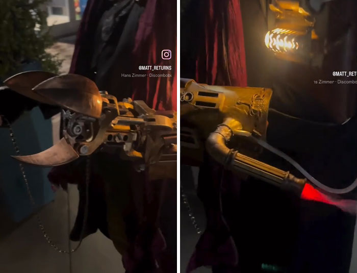 Crafted a Steampunk Mechanical Arm for My Son’s Halloween Costume