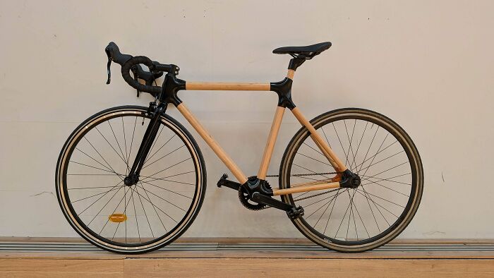 Made a 3D Printed Hybrid Bike Frame Out of Bamboo and Carbon Fiber—Light and Strong