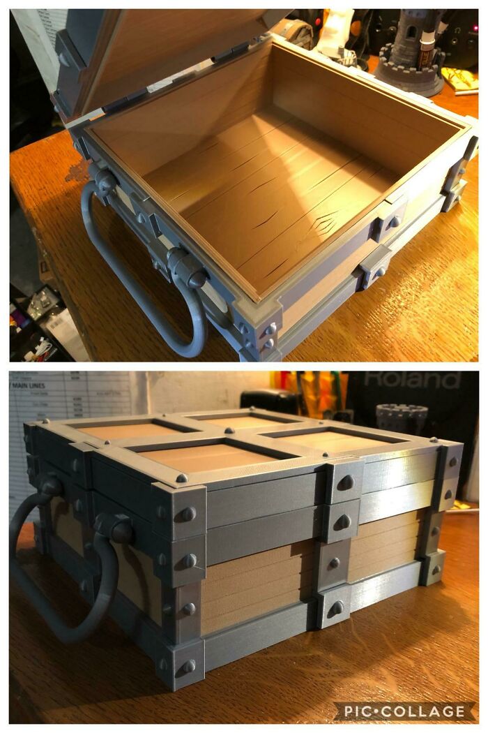 Made a Chess Set and Designed a Custom 3D Printed Container for Board and Pieces