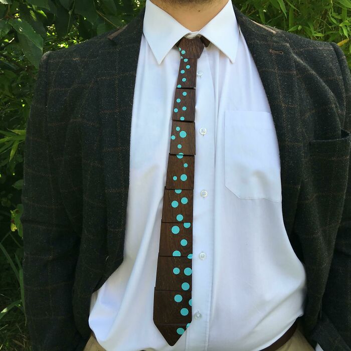 Made a Wooden Tie for Special Occasions—Yes, Really
