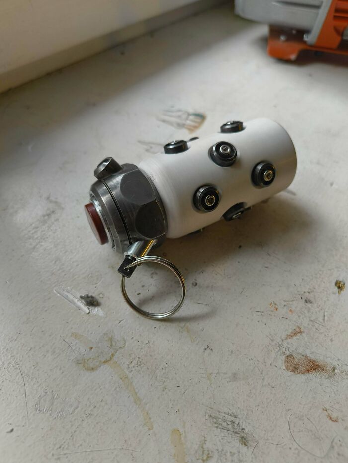 Made a Cyberpunk Grenade Prop (Inert and Safe)