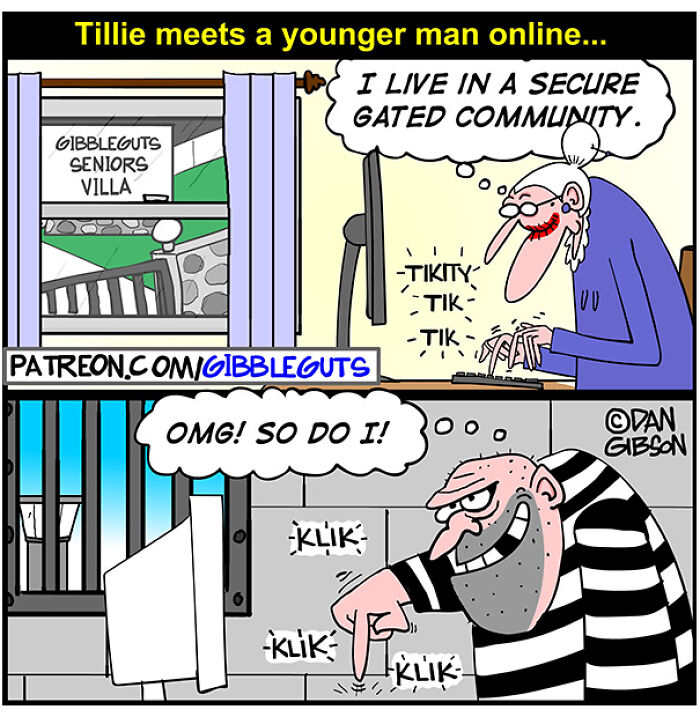 These Hilarious One-Panel Comics by Dan Gibson Show Growing Old is Anything But Boring