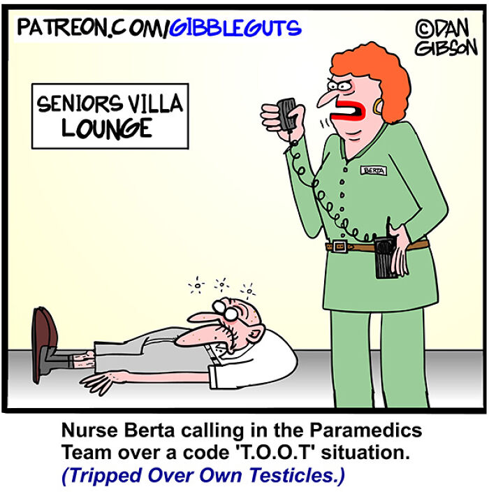 These Hilarious One-Panel Comics by Dan Gibson Show Growing Old is Anything But Boring