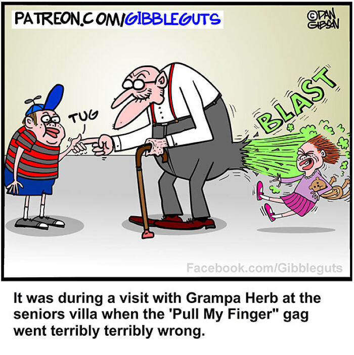 These Hilarious One-Panel Comics by Dan Gibson Show Growing Old is Anything But Boring