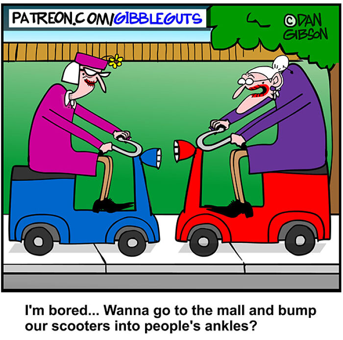 These Hilarious One-Panel Comics by Dan Gibson Show Growing Old is Anything But Boring