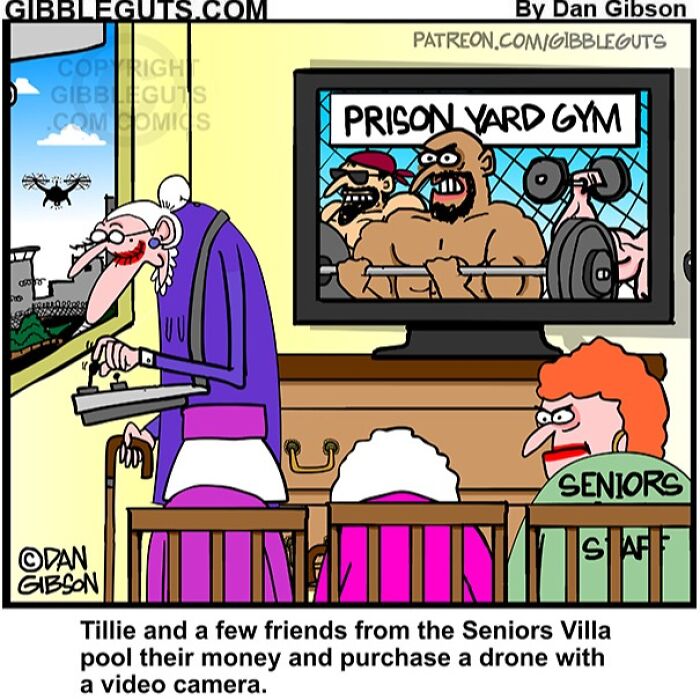 These Hilarious One-Panel Comics by Dan Gibson Show Growing Old is Anything But Boring