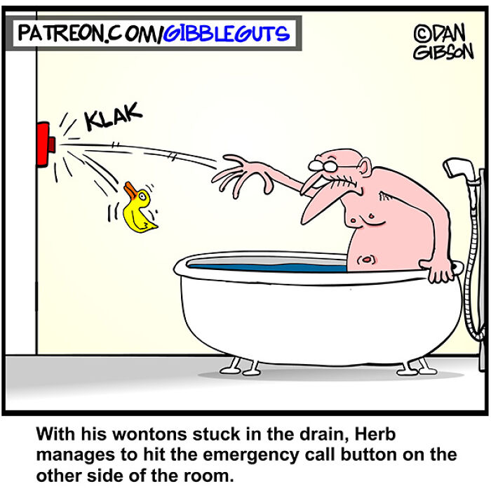 These Hilarious One-Panel Comics by Dan Gibson Show Growing Old is Anything But Boring