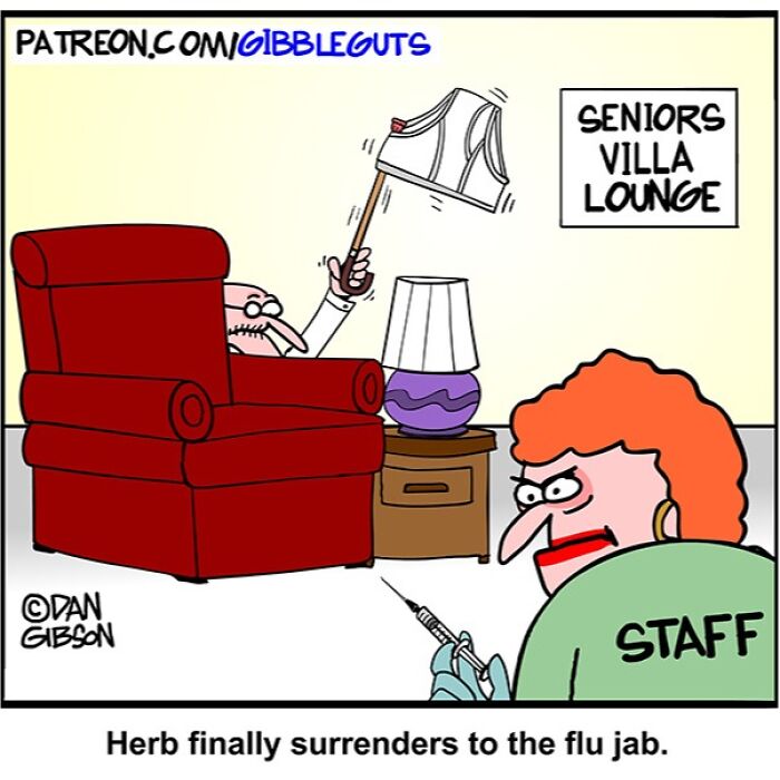 These Hilarious One-Panel Comics by Dan Gibson Show Growing Old is Anything But Boring