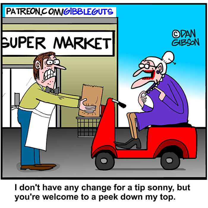 These Hilarious One-Panel Comics by Dan Gibson Show Growing Old is Anything But Boring