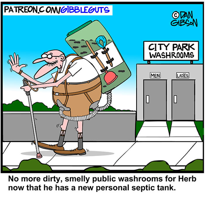 These Hilarious One-Panel Comics by Dan Gibson Show Growing Old is Anything But Boring