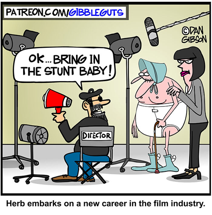 These Hilarious One-Panel Comics by Dan Gibson Show Growing Old is Anything But Boring