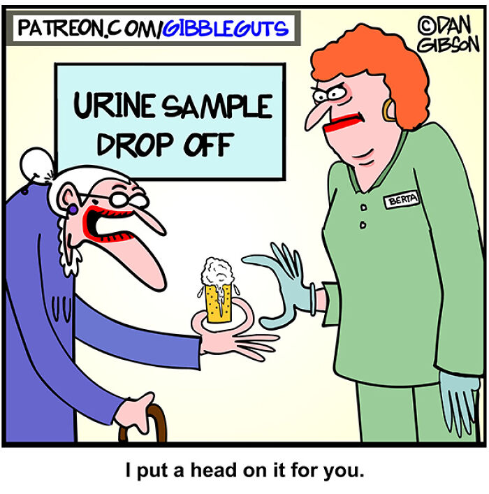 These Hilarious One-Panel Comics by Dan Gibson Show Growing Old is Anything But Boring