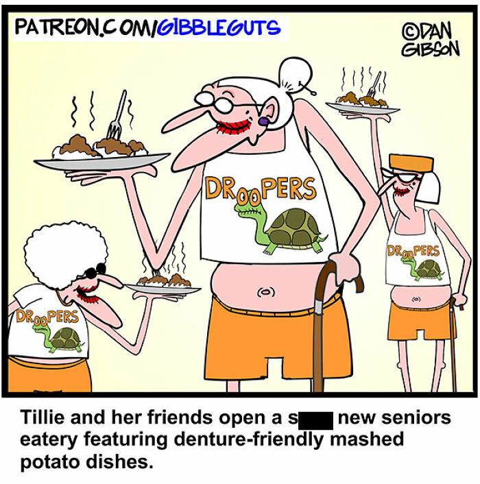 These Hilarious One-Panel Comics by Dan Gibson Show Growing Old is Anything But Boring