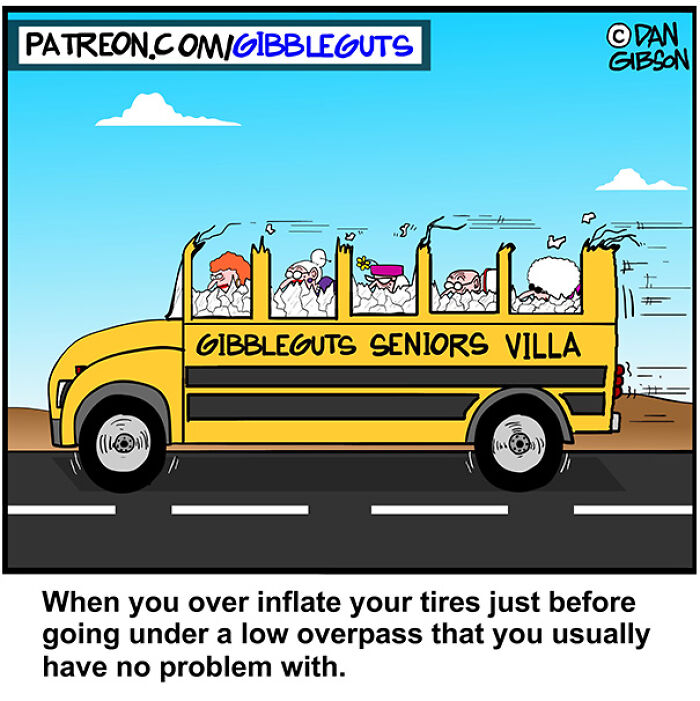 These Hilarious One-Panel Comics by Dan Gibson Show Growing Old is Anything But Boring