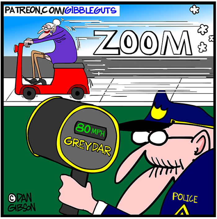 These Hilarious One-Panel Comics by Dan Gibson Show Growing Old is Anything But Boring