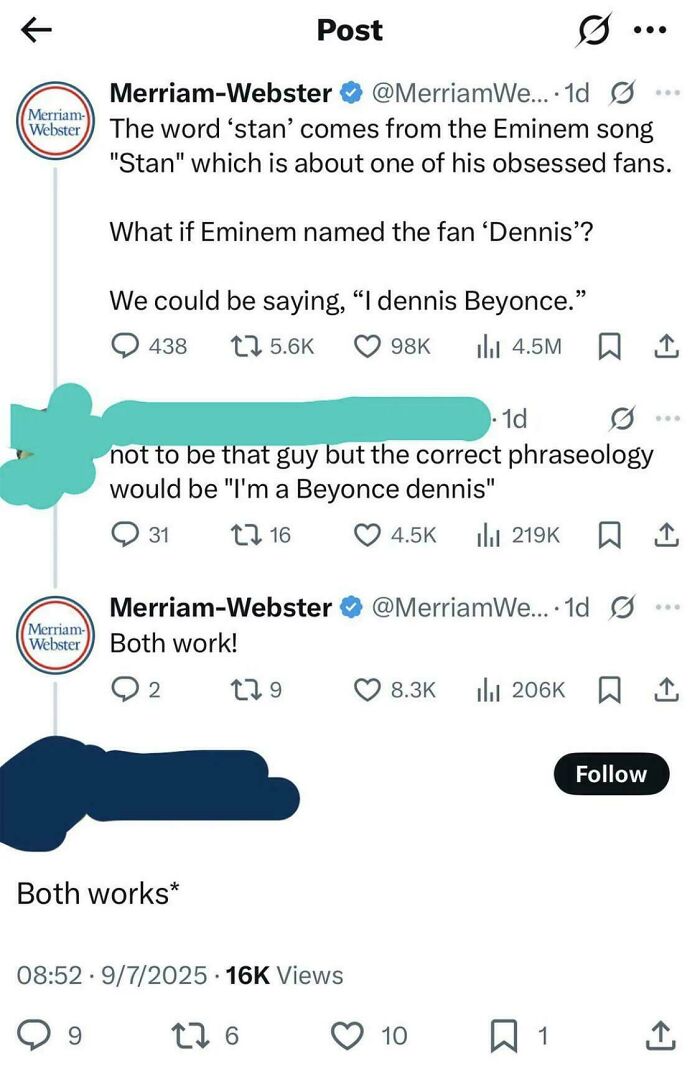 Two Confident People Wrangling The Dictionary... Wrong.