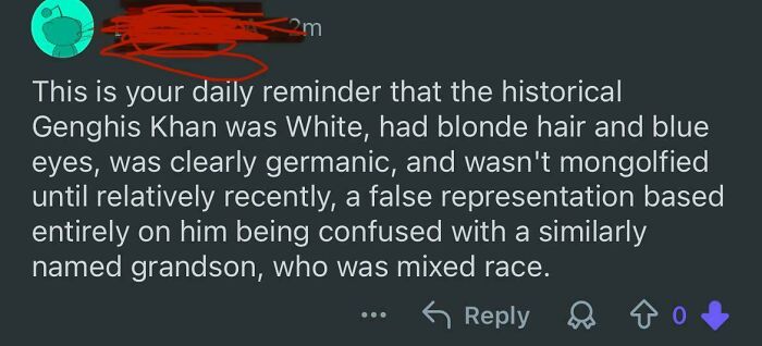 Genghis Was Only White When John Wayne Played Him.