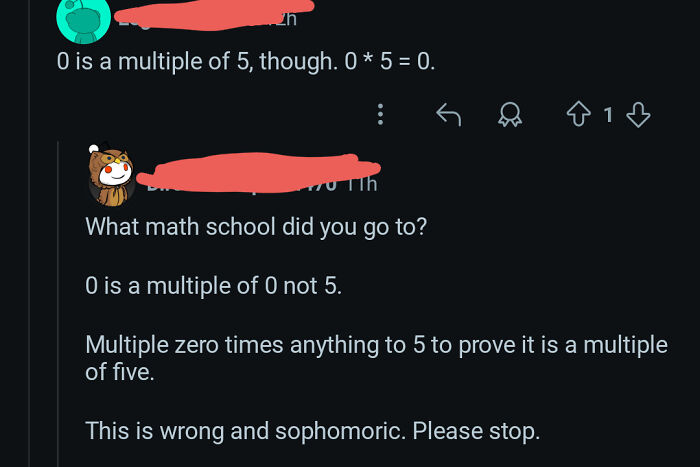 Every Comment Wrong, Especially About 0 And 5 Multiples.