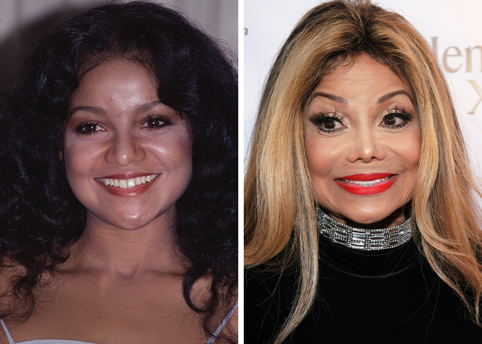 La Toya Jackson's Nose and Cheeks Did a Total Makeover