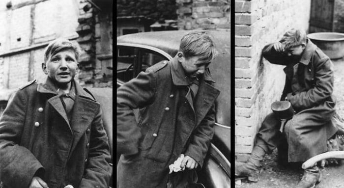 Tearful German Soldier After Getting Nabbed by US Army, April 1945
