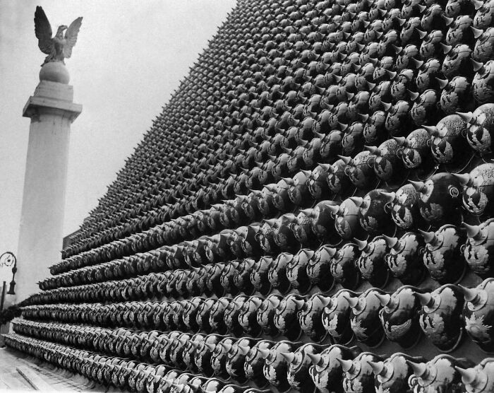 1919: The Epic Helmet Pyramid of WWI German Gear… Helmet Goals!