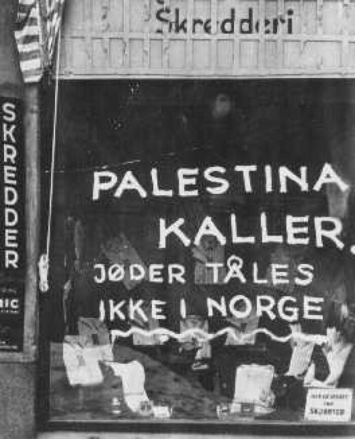 "Palestine Is Calling. Jews Not Allowed in Norway." Oslo, 1940 – Harsh Times