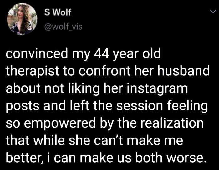 Patient Turns The Tables On Her Therapist